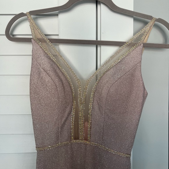 Shimmer Pink Evening / Prom Gown - Picture 4 of 7